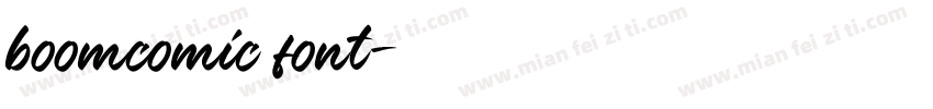 boomcomic font字体转换